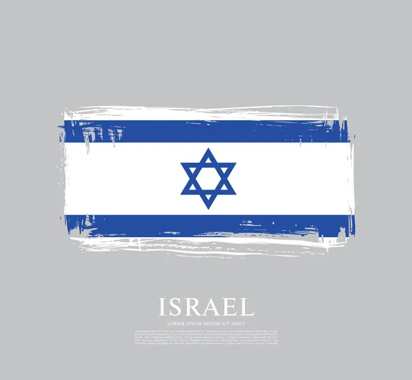 国旗的以色列背景 — 图库矢量图片