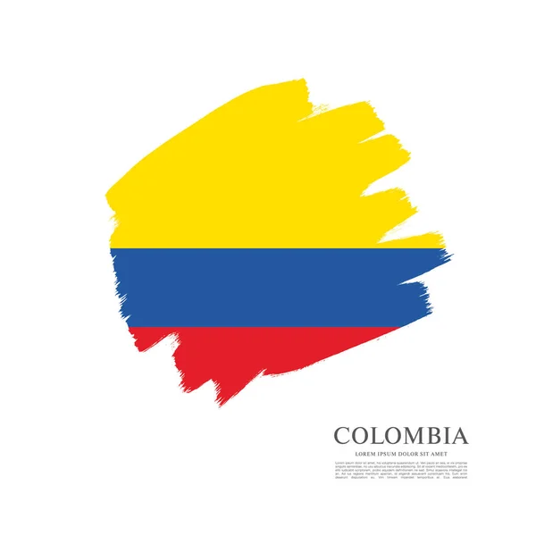 Vlag van Colombia achtergrond — Stockvector