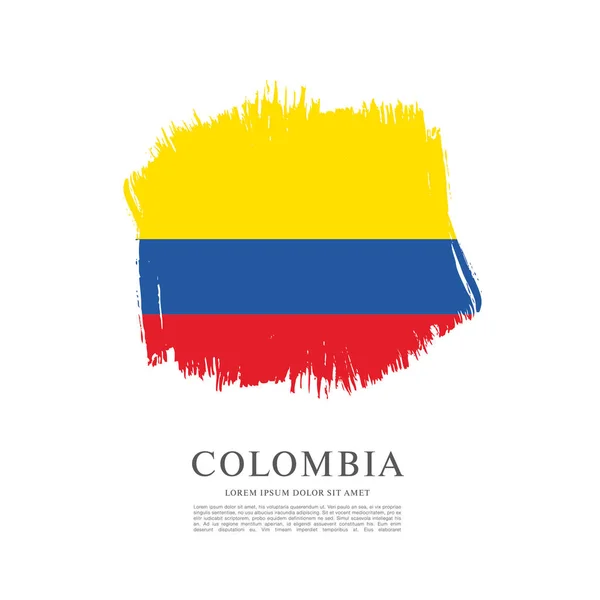 Vlag van Colombia achtergrond — Stockvector