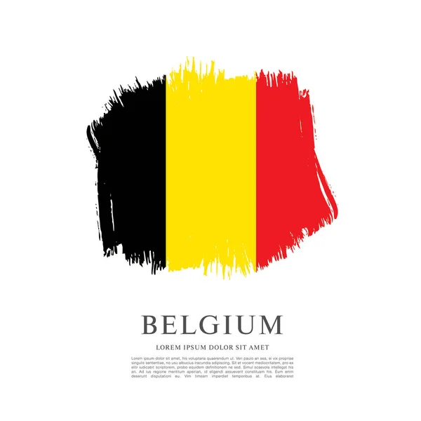 Bandeira da Bélgica fundo — Vetor de Stock