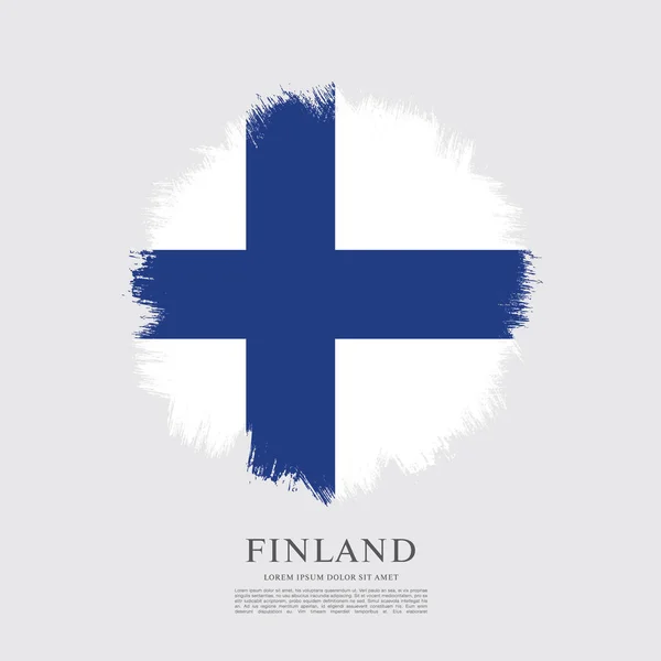 Bandiera della Finlandia sfondo — Vettoriale Stock