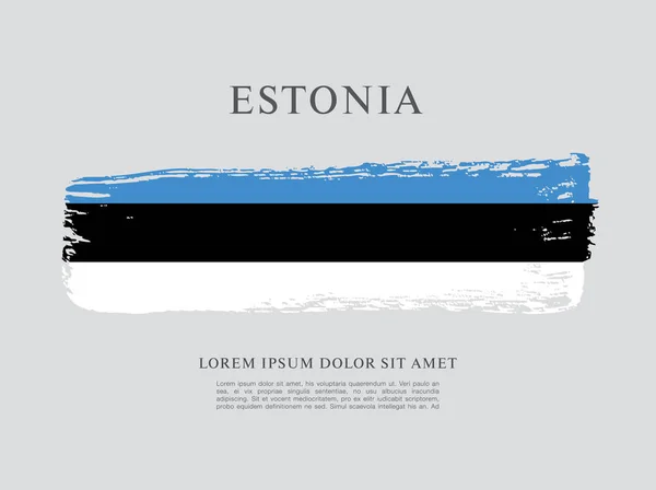 爱沙尼亚国旗背景 — 图库矢量图片