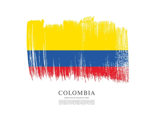 Bandeira da Colômbia fundo —  Vetores de Stock