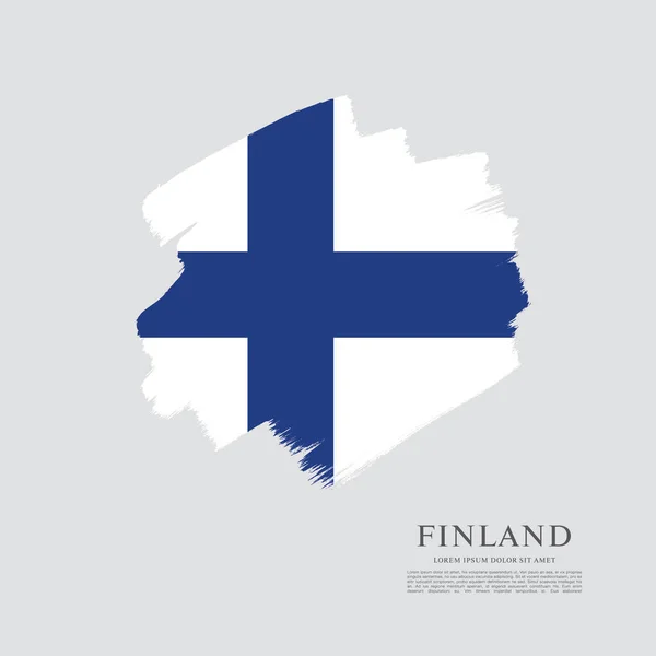 Bandiera della Finlandia sfondo — Vettoriale Stock