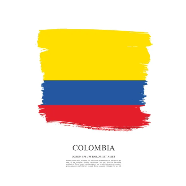 Flagge von Kolumbien Hintergrund — Stockvektor