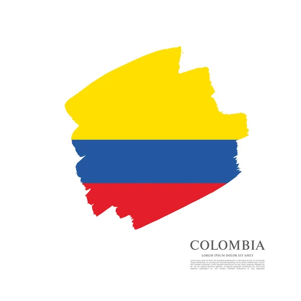 Vlag van Colombia achtergrond — Stockvector