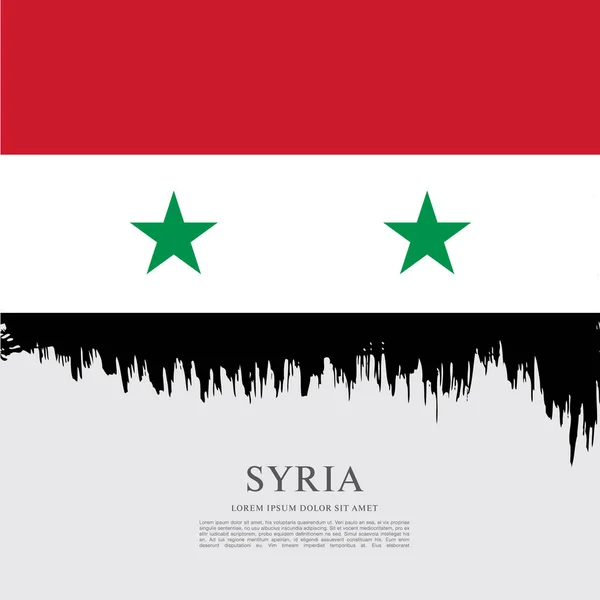 Drapeau de Syrie arrière-plan — Image vectorielle