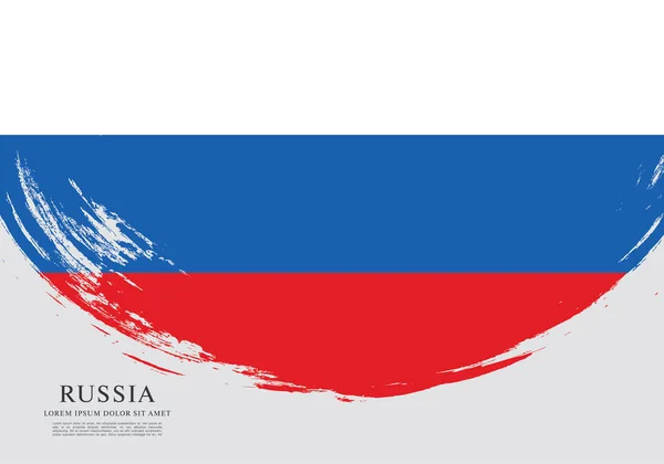 Bandeira russa fundo —  Vetores de Stock