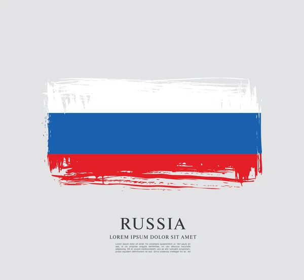 Ryska flaggan bakgrund — Stock vektor