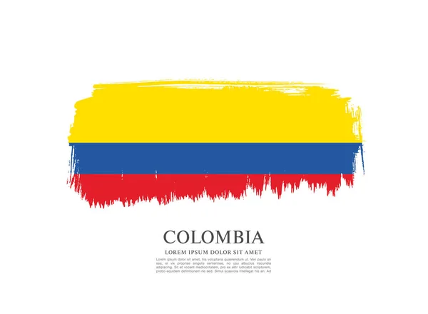Vlag van Colombia achtergrond — Stockvector