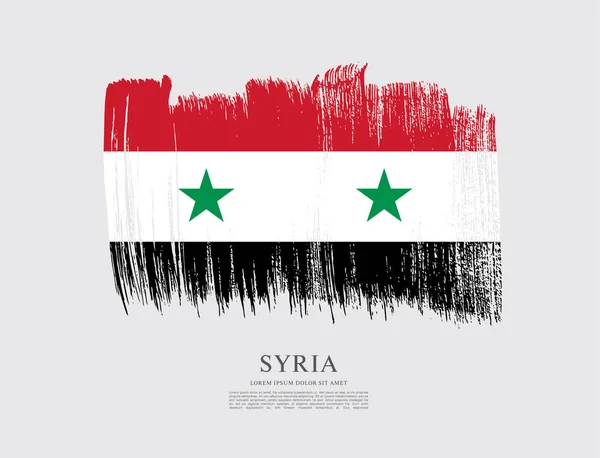 Flagge von syrien Hintergrund — Stockvektor