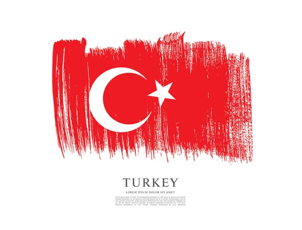 Bandeira da Turquia fundo —  Vetores de Stock