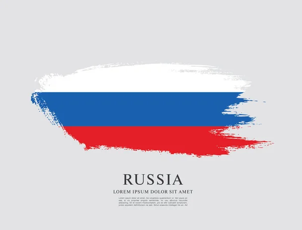 Russische vlag achtergrond — Stockvector