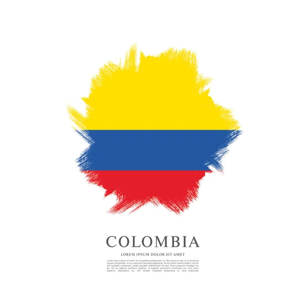 Bandera de Colombia antecedentes — Vector de stock