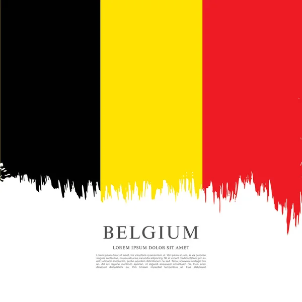 Háttér Belgium zászlaja — Stock Vector