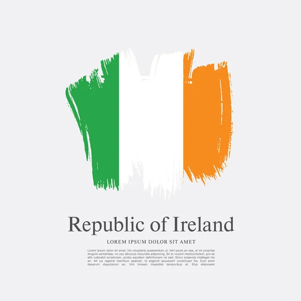 Bandeira da Irlanda fundo —  Vetores de Stock