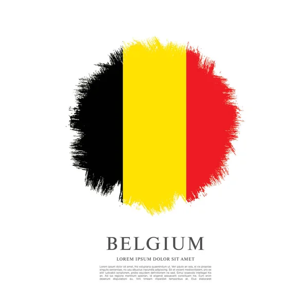 Flagga av Belgien bakgrund — Stock vektor