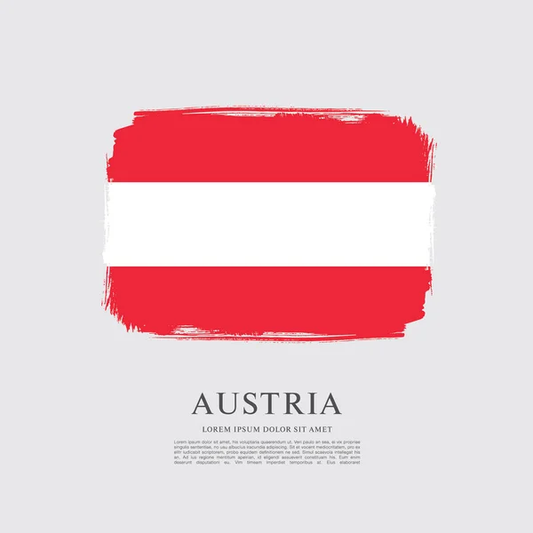 Vlajka Rakouska pozadí — Stockový vektor