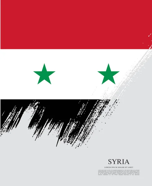 Flagga av Syrien bakgrund — Stock vektor