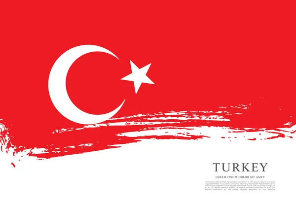 Bandeira da Turquia fundo —  Vetores de Stock