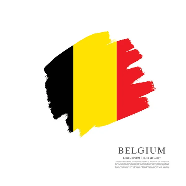 Drapeau de la Belgique fond — Image vectorielle