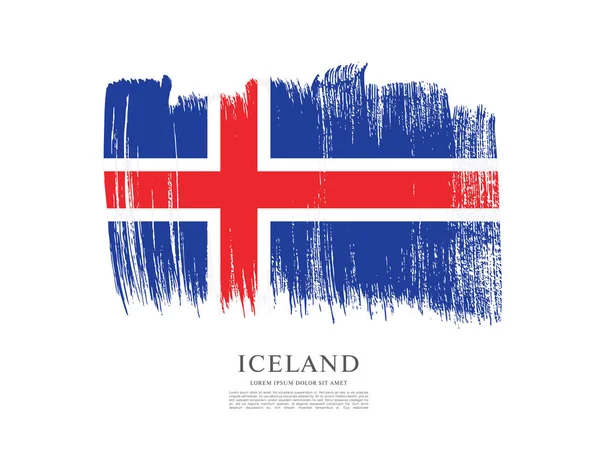 Прапор Ісландії фону — стоковий вектор