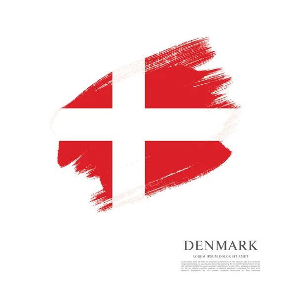 Bandiera della Danimarca sfondo — Vettoriale Stock