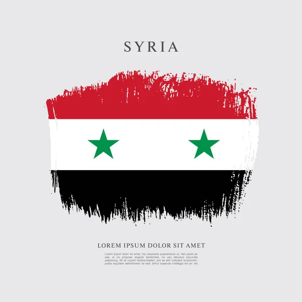 Bandeira da Síria fundo —  Vetores de Stock