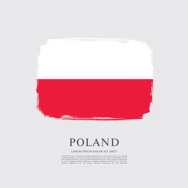 폴란드의 국기 배경 — 스톡 벡터