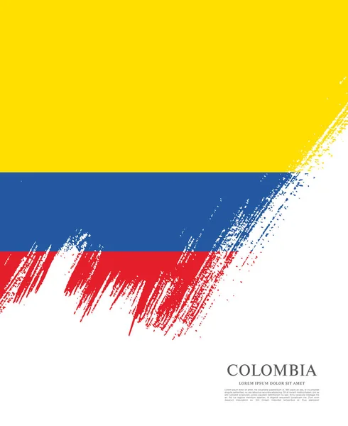 Flag of Colombia background — Stock Vector