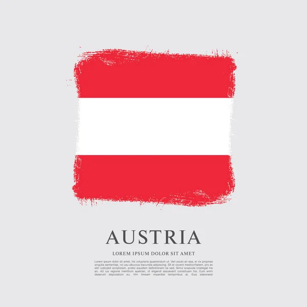 Vlajka Rakouska pozadí — Stockový vektor