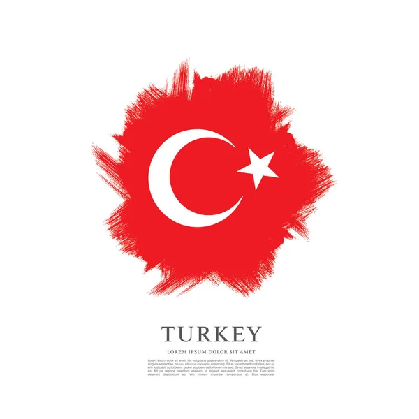Flaga Turcji w tle — Wektor stockowy