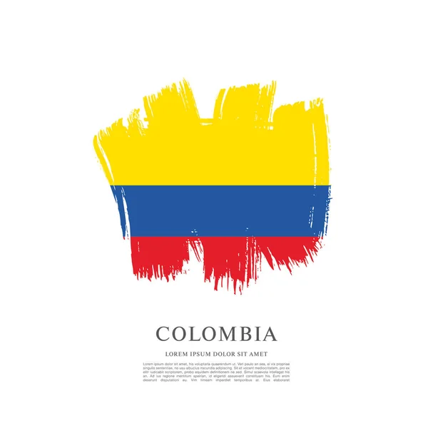 Прапор Колумбії фону — стоковий вектор