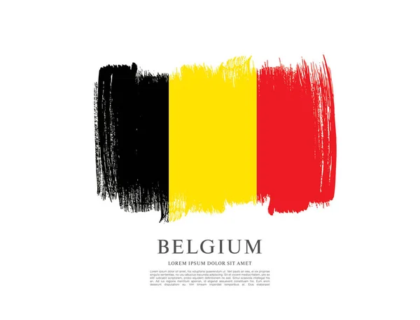 Bandeira da Bélgica fundo — Vetor de Stock