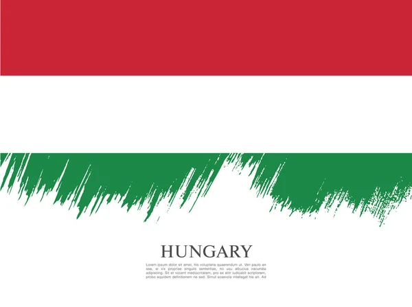 Vlajka Maďarska pozadí — Stockový vektor
