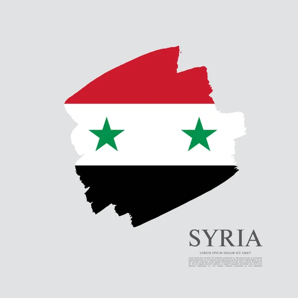 Drapeau de Syrie arrière-plan — Image vectorielle