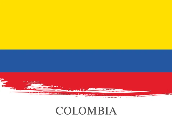 Vlag van Colombia achtergrond — Stockvector