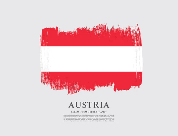 Flagge von Österreich Hintergrund — Stockvektor