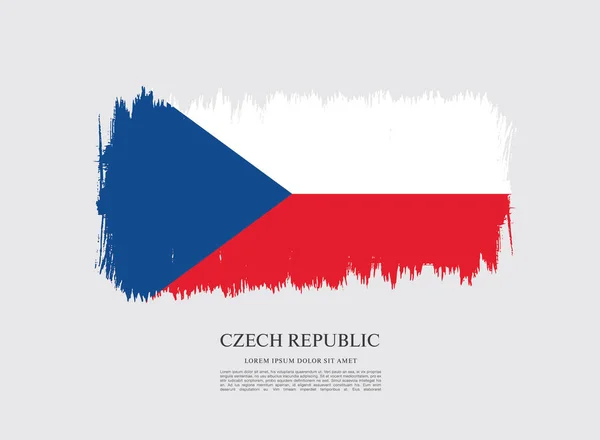Czech Cumhuriyeti bayrağı — Stok Vektör
