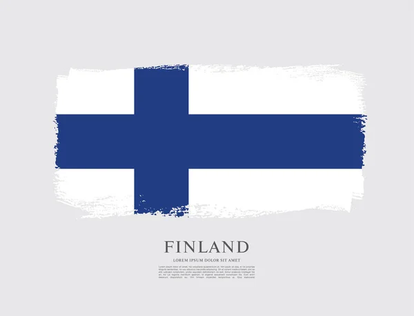 Fondo de la bandera de Finlandia — Archivo Imágenes Vectoriales
