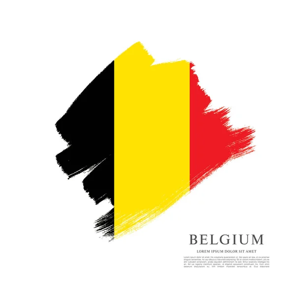 Bandera de Bélgica antecedentes — Vector de stock