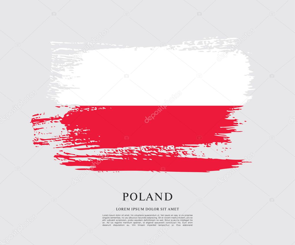 Flag of Poland  background