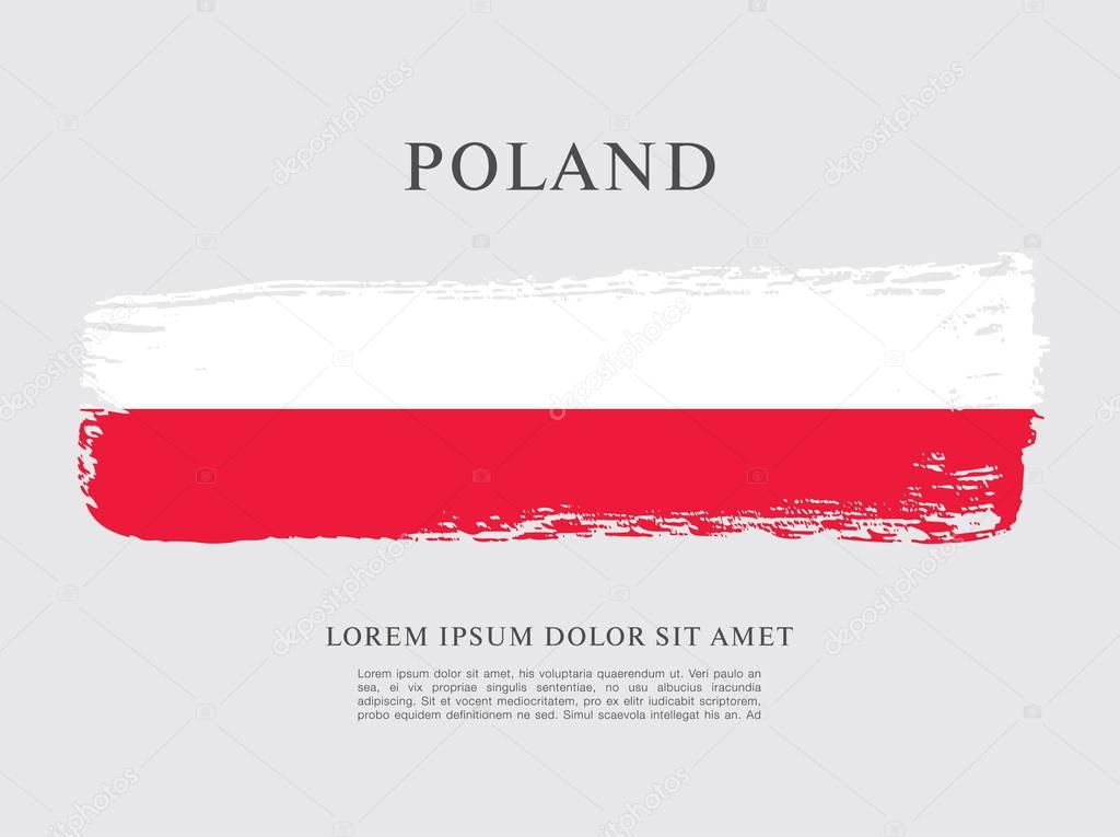 Flag of Poland  background