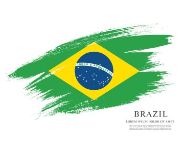 Flag of Brazil background clipart
