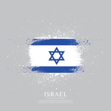 Flag of Israel  background clipart