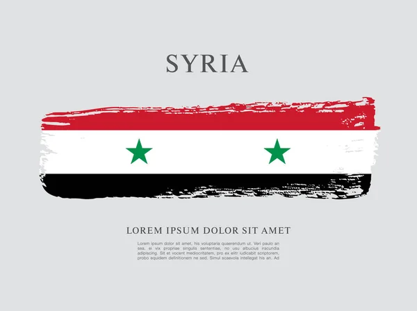 Flagge von syrien Hintergrund — Stockvektor