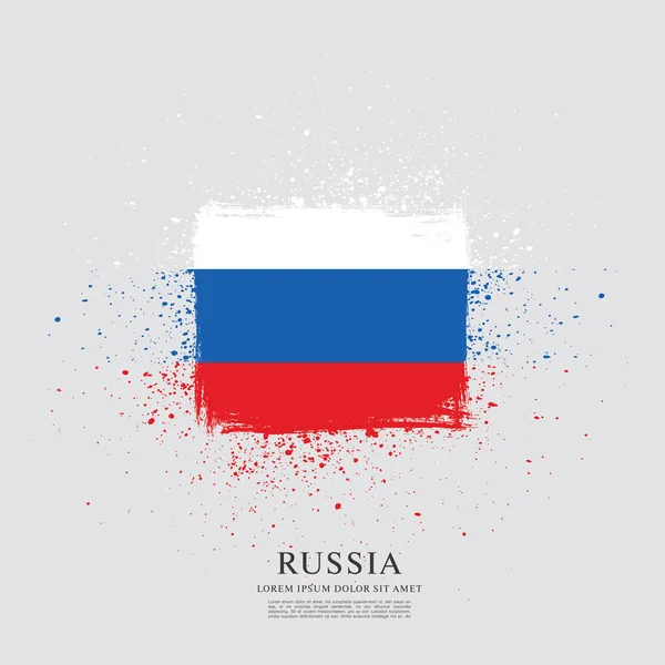 Bandeira russa fundo — Vetor de Stock