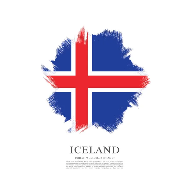 İzlanda arka plan bayrağı — Stok Vektör