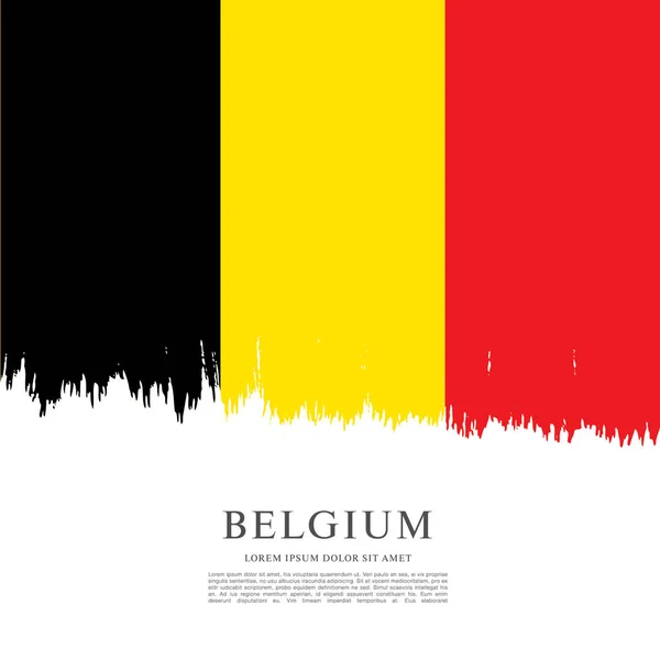 Σημαία του Βελγίου φόντο — Διανυσματικό Αρχείο