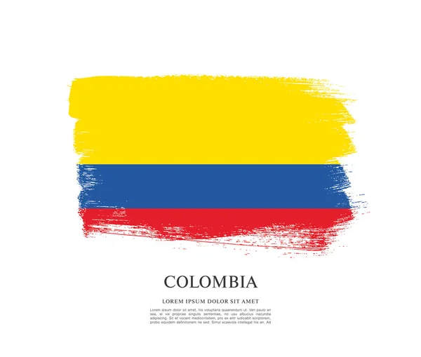 Bandera de Colombia antecedentes — Vector de stock